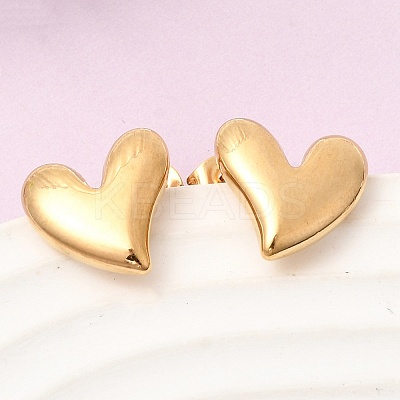 6 Pairs 304 Stainless Steel Stud Earrings EJEW-P340-01G-1