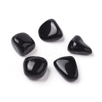 5Pcs Natural Black Obsidian Beads G-FS0002-05-1