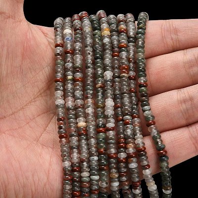 Natural African Bloodstone Beads Strands G-L635-A28-4x2mm-1