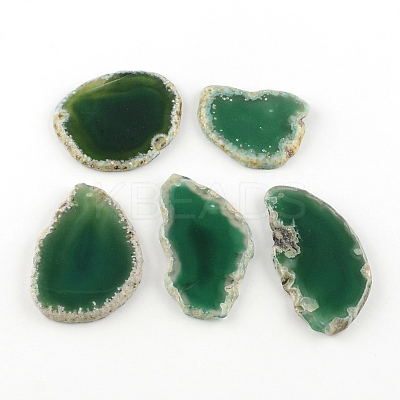 Dyed Mixed Shape Natural Agate Gemstone Big Pendants G-R300-09-1