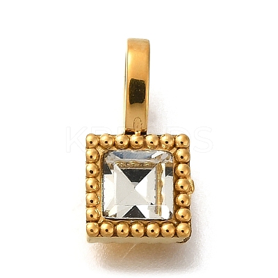 Ion Plating(IP) 304 Stainless Steel Rhinestone Pendants STAS-A104-14G-01-1