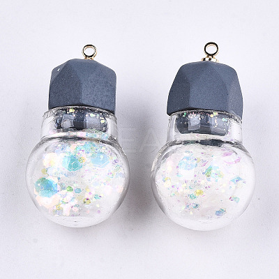 Opaque Resin Pendants RESI-T051-06A-1