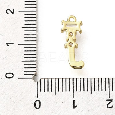 Brass Micro Pave Cubic Zirconia Pendants KK-M310-01G-10-1