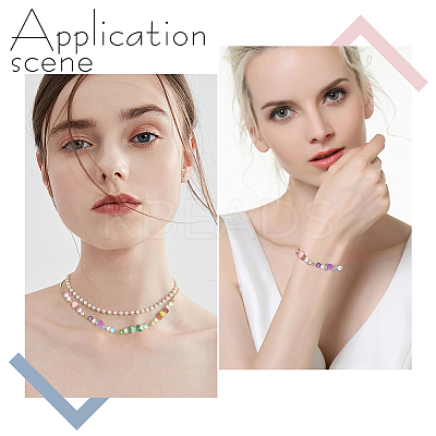 Natural Green Aventurine & Natural Sunstone & Natural Ametrine & Cherry Quartz Glass Chip & Acrylic Heart & Imitation Round Pearl Beaded Connector Charms PALLOY-GO00061-1
