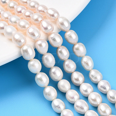 Natural Cultured Freshwater Pearl Beads Strands PEAR-N012-06Z-01-1