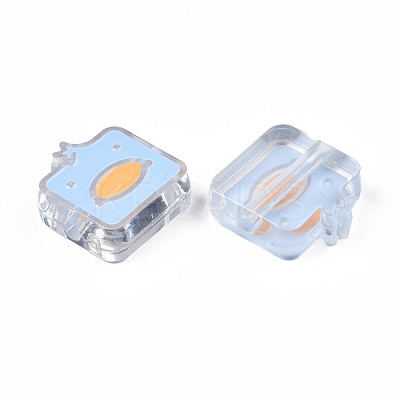 Transparent Acrylic Beads ACRC-S039-09-1