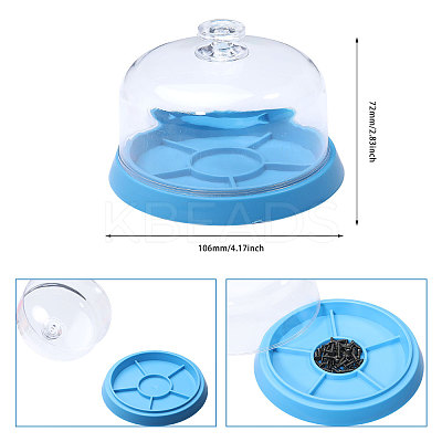 Dome Cloche Watch Parts Storage Boxes CON-WH0095-84-1
