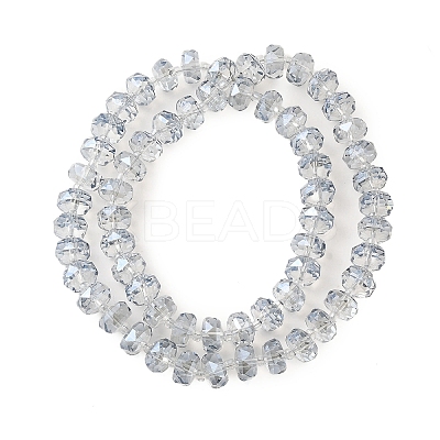 Transparent Electroplate Glass Beads Strands EGLA-P062-01A-PL01-1
