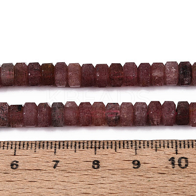 Natural Strawberry Quartz Beads Strands G-N357-14A-11-1