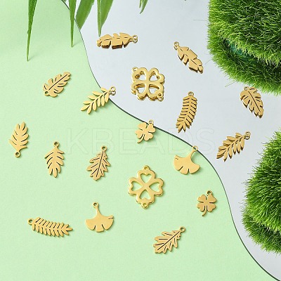 DIY Leafy Jewelry Making Finding Kit STAS-CJ0002-43-1
