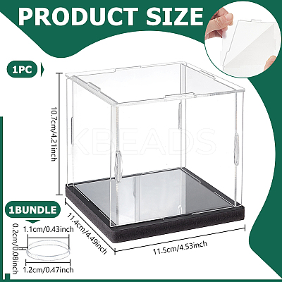 Organic Plastic High Penetration Plate and Bottom Late PVC Expansion Sheet Storag Box AJEW-WH0650-43A-1