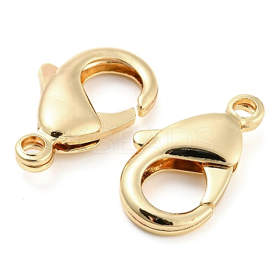 Brass Lobster Claw Clasps KK-Q789-04G-1