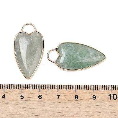 Natural Green Strawberry Quartz Pendants G-G193-02G-06-1