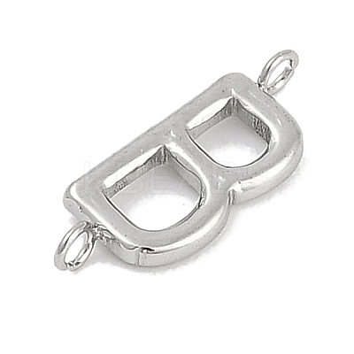 304 Stainless Steel Letter Connector Charms LS-STAS-M108-01P-02-1