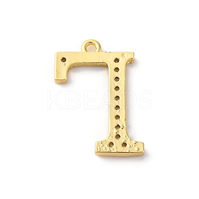 Rack Plating Brass Micro Pave Cubic Zirconia Pendant KK-H449-76G-22-1