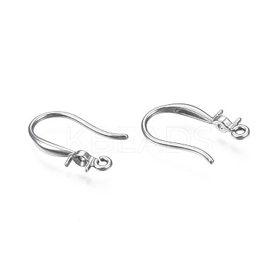 304 Stainless Steel Earring Hooks STAS-S057-61-1