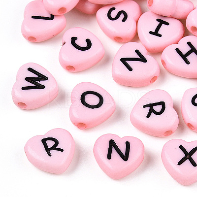 Horizontal Hole Opaque Acrylic Beads X-SACR-Q126-04D-1