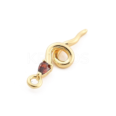 Brass Micro Pave Cubic Zirconia Pendants KK-M321-01E-G02-1