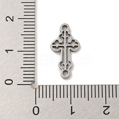 201 Stainless Steel Hollow Connector Charms STAS-S146-06P-1