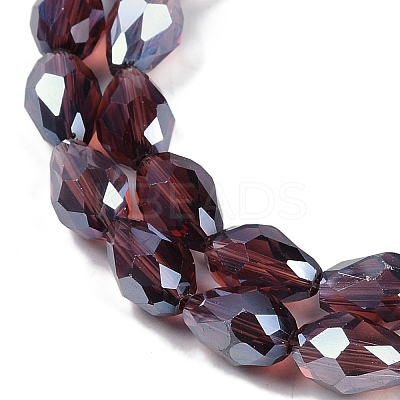 Transparent Electroplate Glass Beads Strands EGLA-N013-T4mm-B03-1