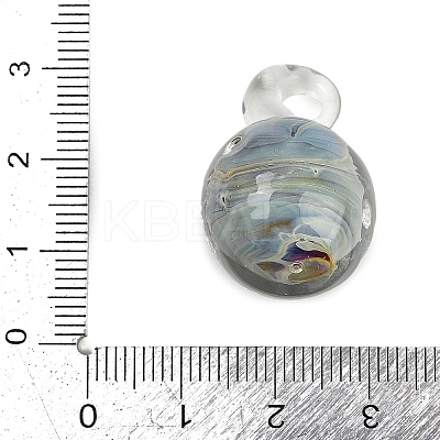Handmade Lampwork Pendants LAMP-Q005-07C-1