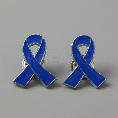 Awareness Ribbon Enamel Pin JEWB-WH0029-29A-1