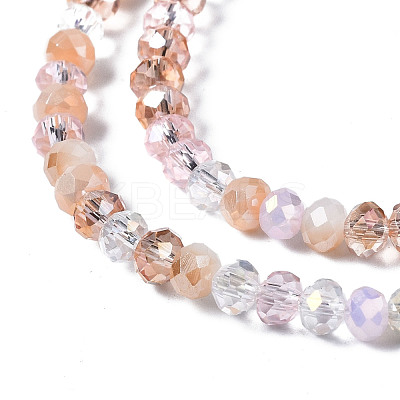 Electroplate Glass Beads Strands EGLA-T020-12E-1