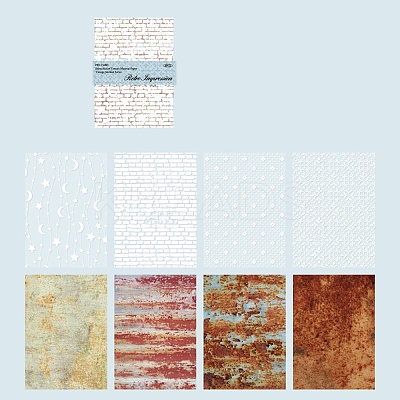 Translucent Parchment Paper Textured Scrapbook Paper Pads Sets DIY-H170-02E-1