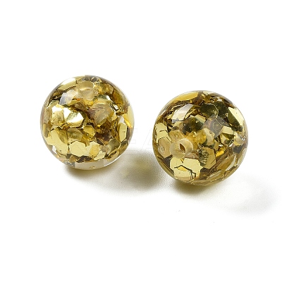 Transparent Resin with Paillette Beads RESI-G110-02F-1