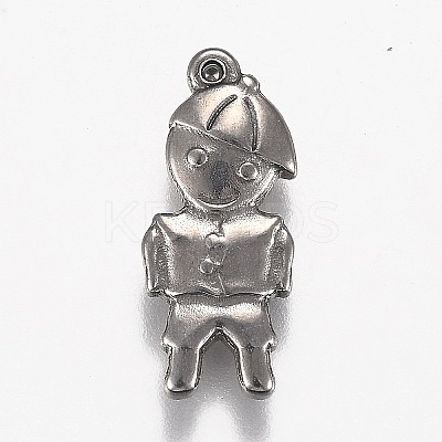 Tarnish Resistant 304 Stainless Steel Pendants STAS-Z012-23P-1