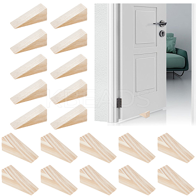 20Pcs Triangle Wooden Wedges for Chair Caning Supplies AJEW-NB0007-85-1