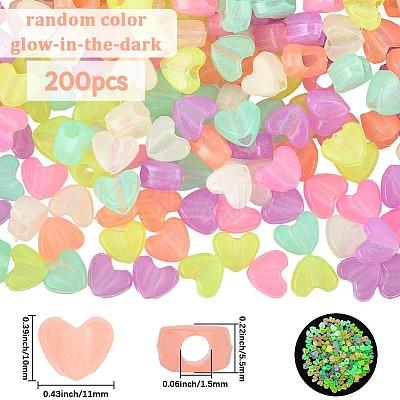 2Bags Luminous Plastic Beads KY-SP0001-65B-1
