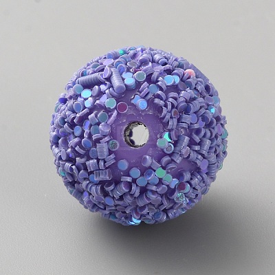 Opaque Acrylic Glitter Beads FIND-CJC0010-111A-14-1
