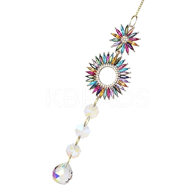 Alloy Rhinestone Hanging Ornaments LS-HJEW-E012-02G-03-1