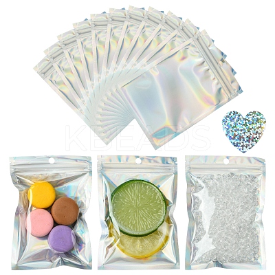 Thanksgiving Day Theme Rectangle Zip Top Plastic Glitter Holographic Bags OPP-FS0001-16A-1