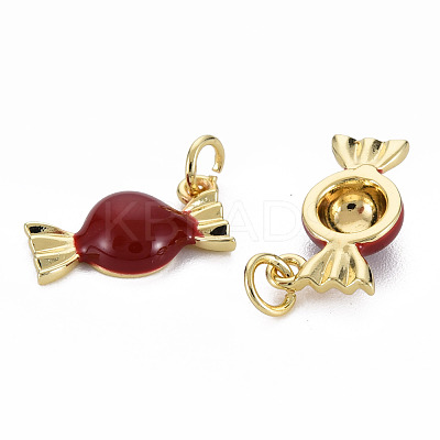 Brass Enamel Charms ENAM-S128-001M-NR-1