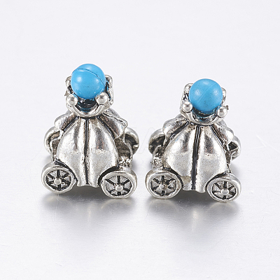 Tibetan Style Alloy European Beads LS-PALLOY-G225-01AS-1