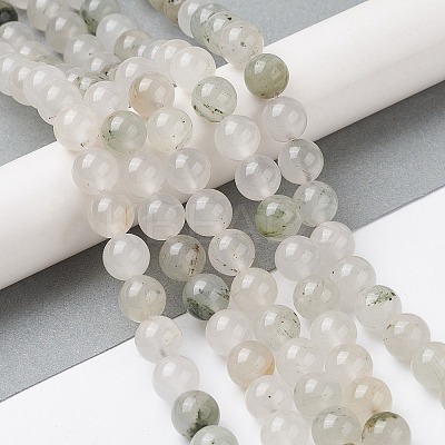 Natural Tianshan Cui Quartzite Beads Strands G-C102-B02-02-1