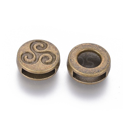 Tibetan Style Slide Charms LS-TIBE-Q001-AB-FF-1