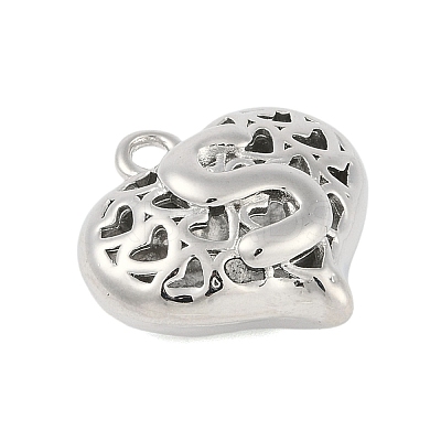 Hollow Brass Pendants for Valentine's Day KK-M289-03S-P-1