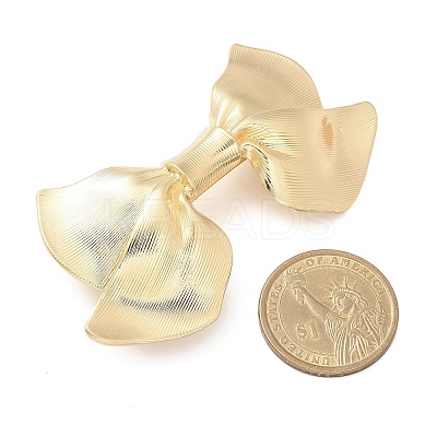 Texture Alloy Hair Barrettes AJEW-M043-01G-01-1