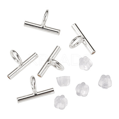Brass Tube Bails DIY-TA0014-37B-S-1