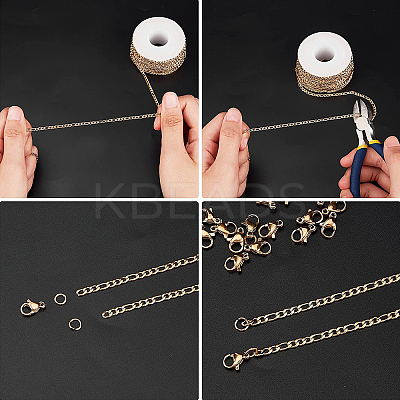 DIY Chain Necklace Bracelet Making Kits DIY-SC0019-60-1