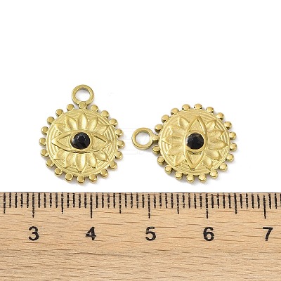 Ion Plating(IP) 304 Stainless Steel Rhinestone Pendants STAS-R233-16G-1