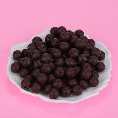Round Silicone Focal Beads SI-JX0046A-22-1