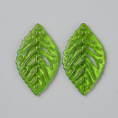 Transparent Acrylic Pendants OACR-CJC0006-25E-1