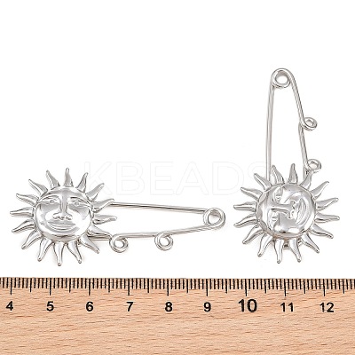 Sun 304 Stainless Steel Safety Pins Brooch Findings SA-CBA098D-13B-P-1