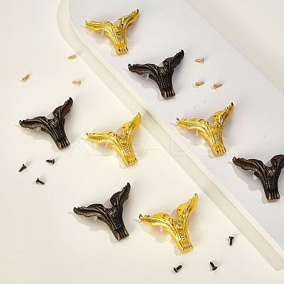 8Pcs 2 Colors Zinc Alloy Box Corner Protectors FIND-GA0007-22-1