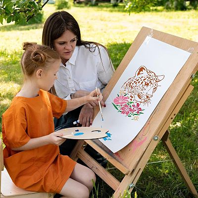 PET Hollow out Drawing Painting Stencils Sets for Kids Teen Boys Girls DIY-WH0172-634-1
