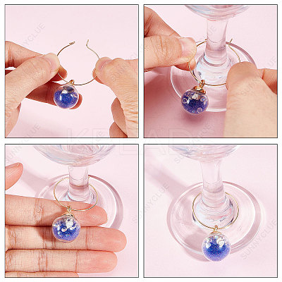 DIY Wine Glass Charms Making Kits DIY-SC0020-76-1